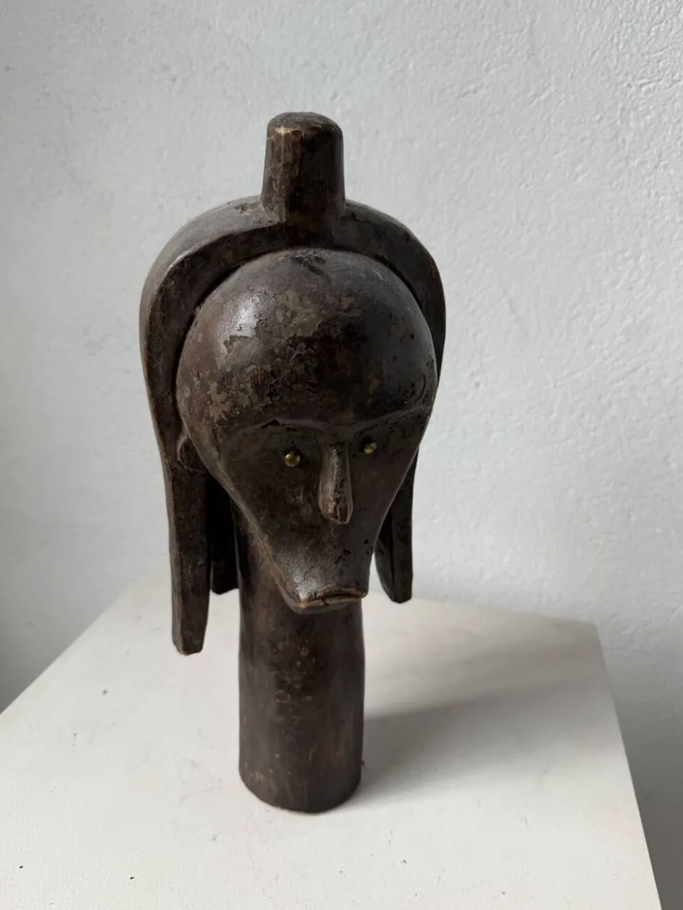Tête de reliquaire africaine Fang