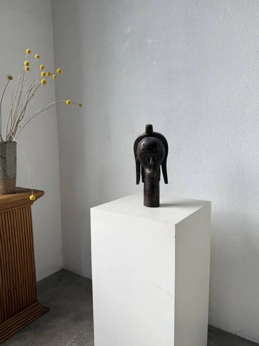 Tête de reliquaire africaine Fang