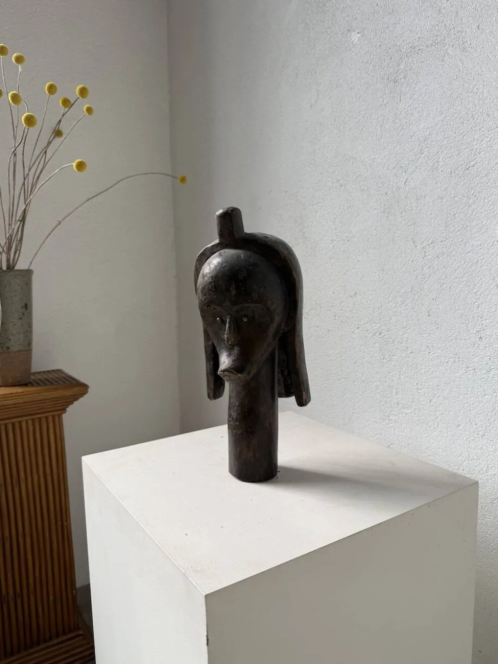 Tête de reliquaire africaine Fang