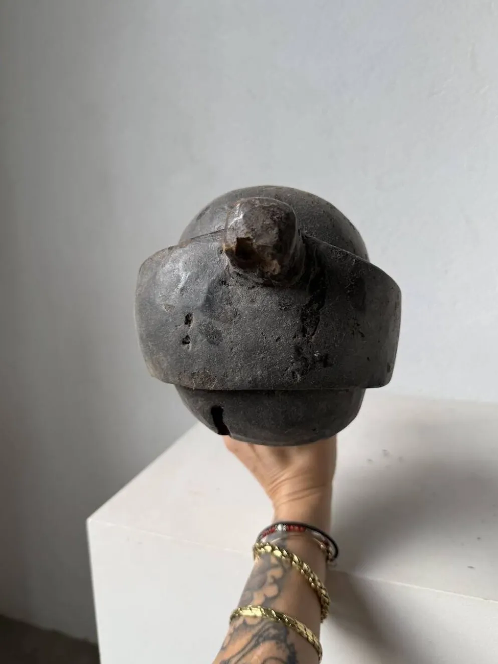 Tête de reliquaire africaine Fang