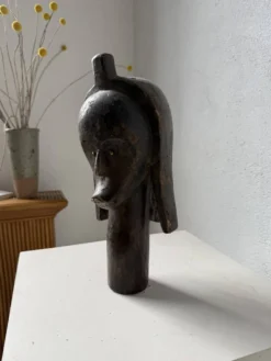Tête de reliquaire africaine Fang