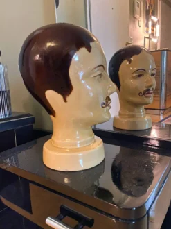 Tête d'exposition en poterie ouest-allemande par Scheurich modèle 701