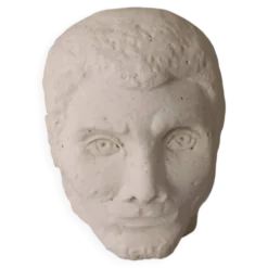 Tête d'homme en plâtre
