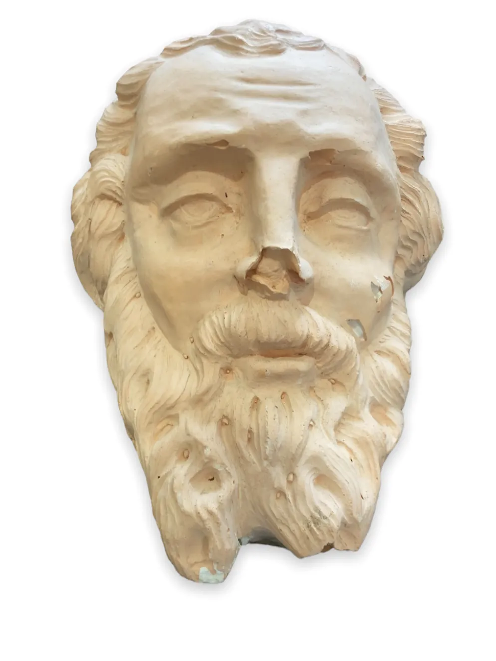 Tête en plâtre