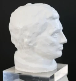Tête en plâtre, années 70