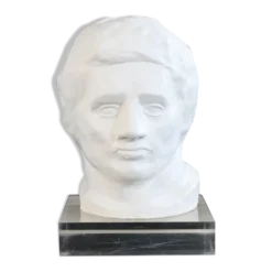 Tête en plâtre, années 70