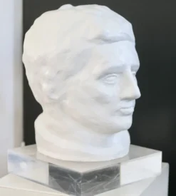 Tête en plâtre, années 70