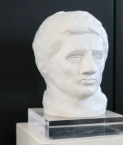 Tête en plâtre, années 70