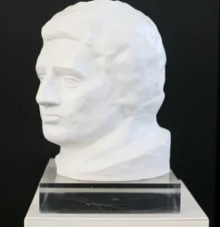 Tête en plâtre, années 70