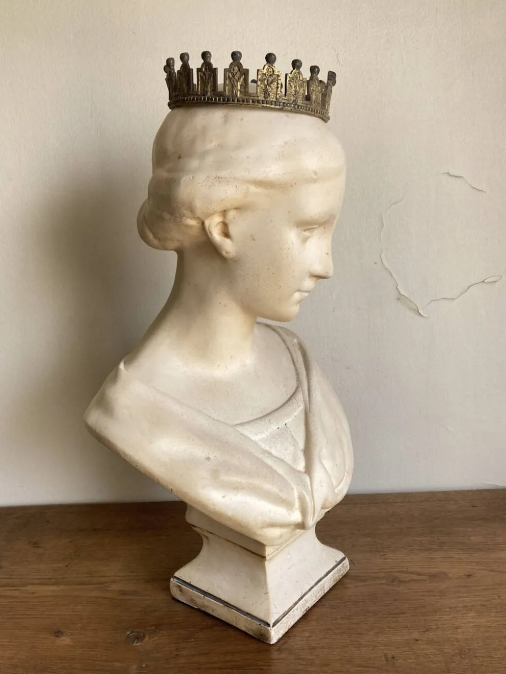Tête en plâtre dite de Wicar, Italie Renaissante 17e musée du Louvre