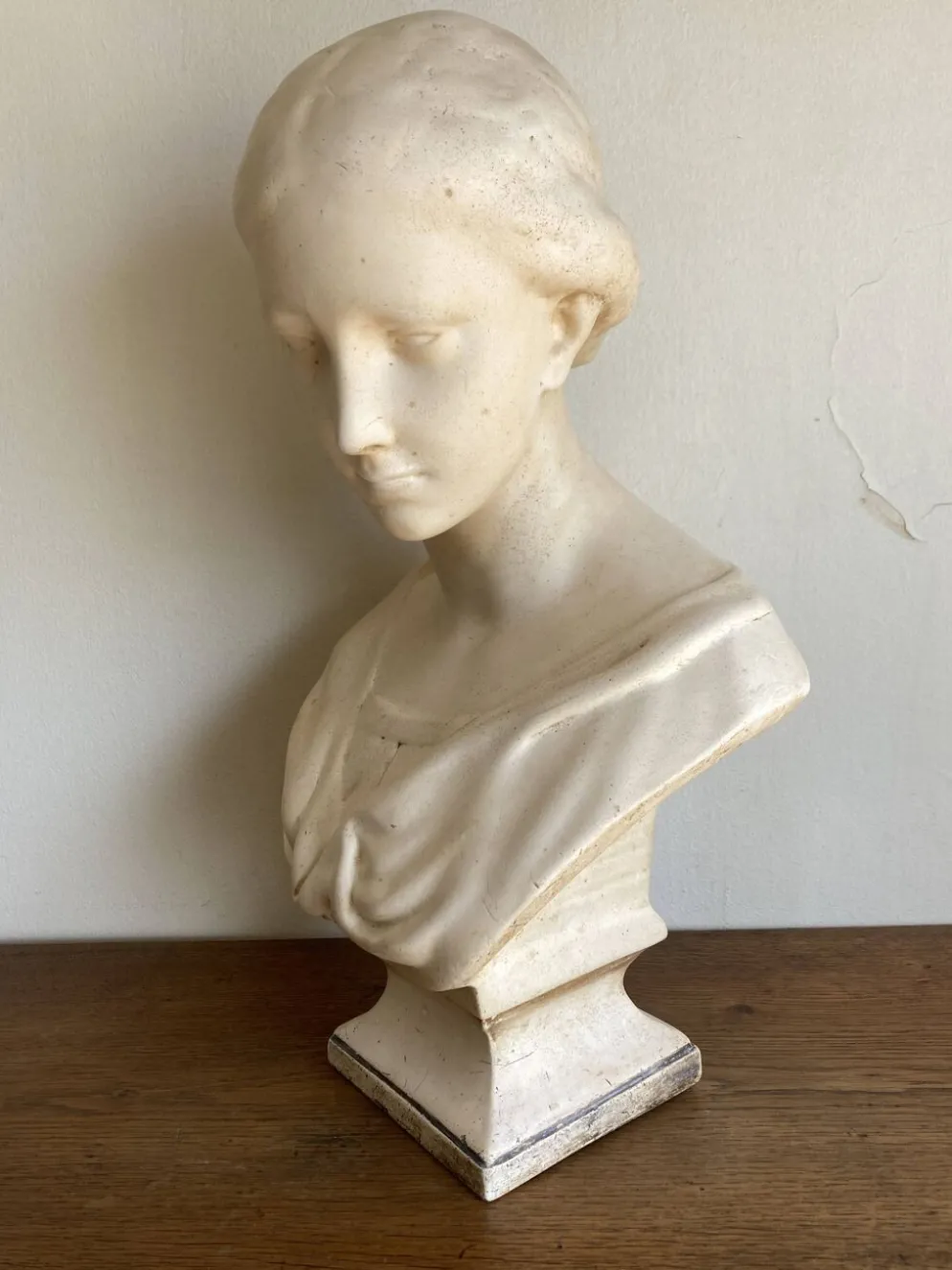 Tête en plâtre dite de Wicar, Italie Renaissante 17e musée du Louvre