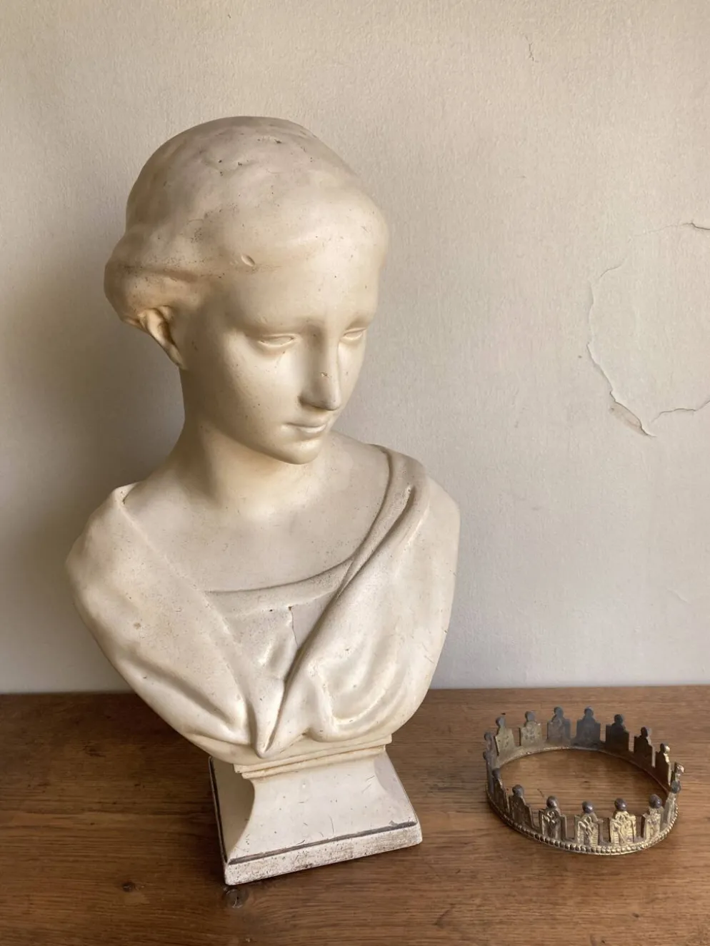 Tête en plâtre dite de Wicar, Italie Renaissante 17e musée du Louvre