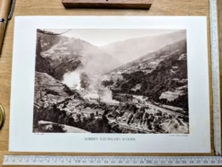 Ugine, Savoie. Planche photo imprimée en 1942.
