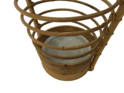 Umbrella holder in ratan, France, 1970