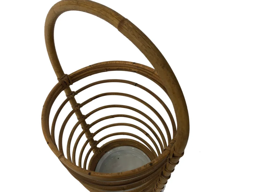Umbrella holder in ratan, France, 1970