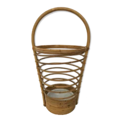 Umbrella holder in ratan, France, 1970