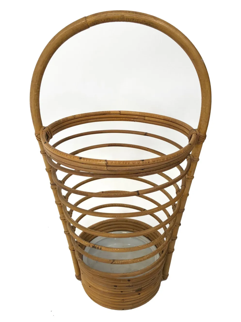 Umbrella holder in ratan, France, 1970