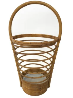 Umbrella holder in ratan, France, 1970
