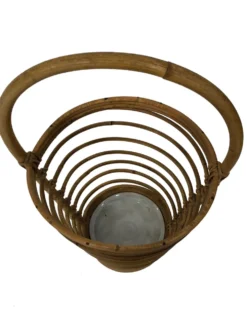 Umbrella holder in ratan, France, 1970