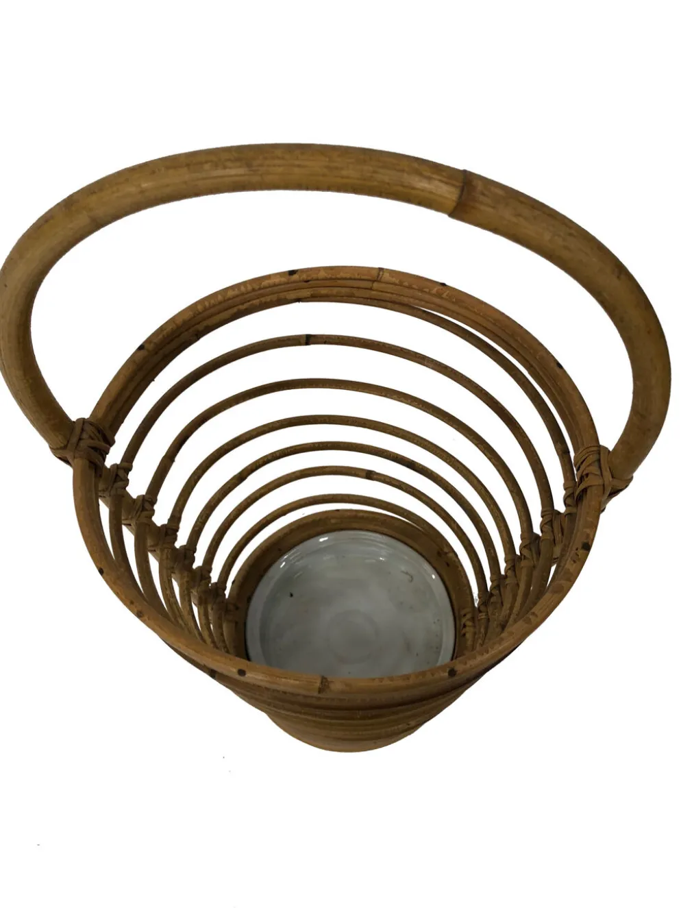 Umbrella holder in ratan, France, 1970