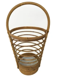 Umbrella holder in ratan, France, 1970
