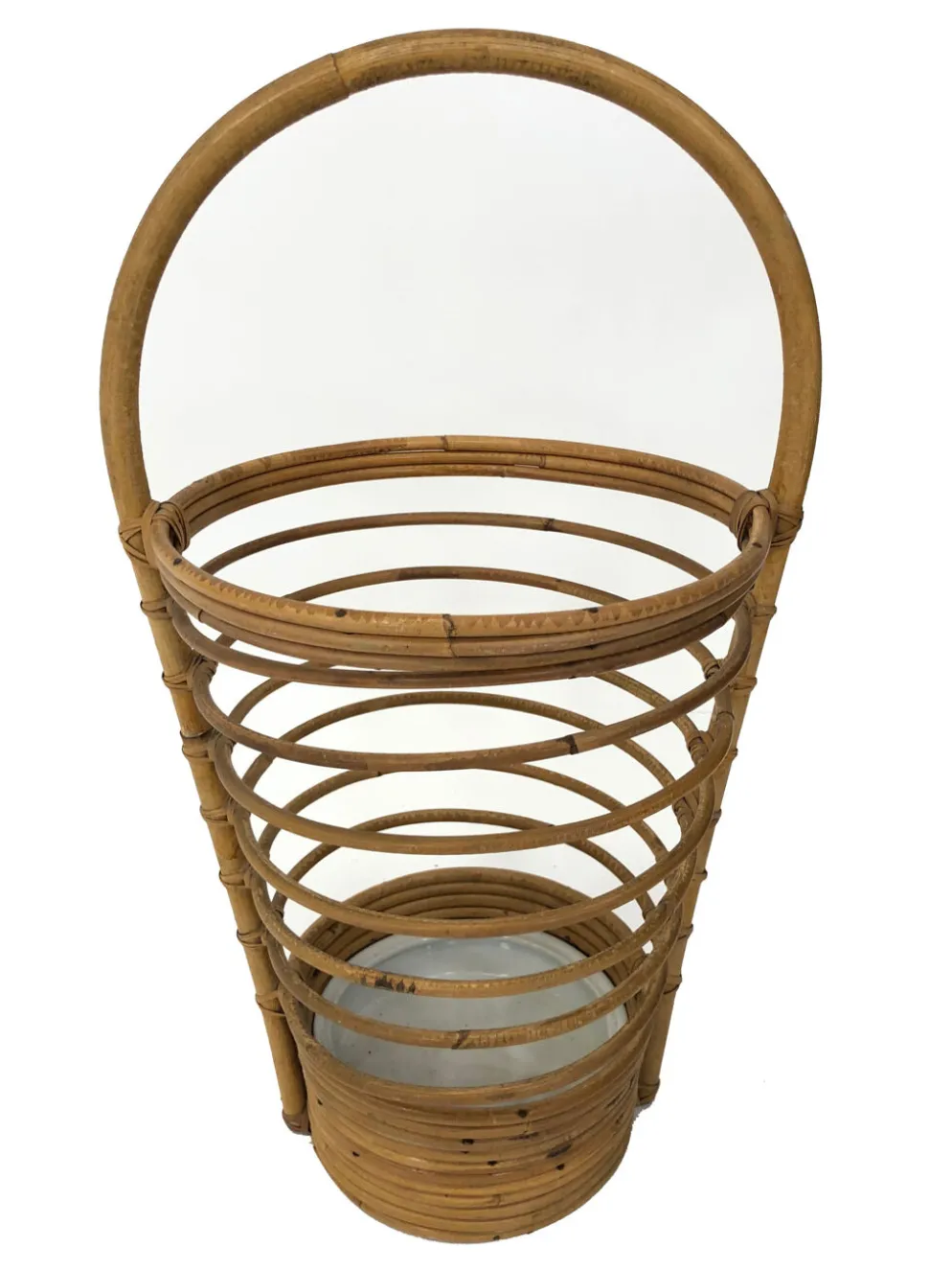 Umbrella holder in ratan, France, 1970