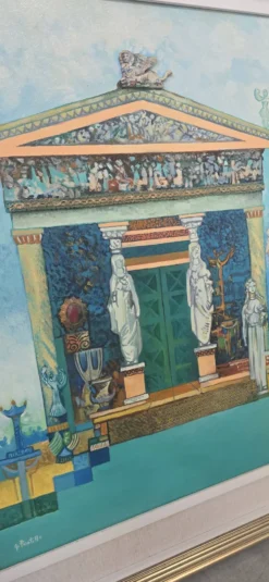 Unique et Exclusif Peinture-Mosaïque Matériau avec Relief 