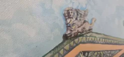 Unique et Exclusif Peinture-Mosaïque Matériau avec Relief 