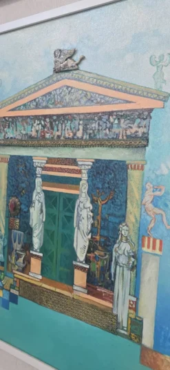 Unique et Exclusif Peinture-Mosaïque Matériau avec Relief 