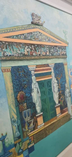 Unique et Exclusif Peinture-Mosaïque Matériau avec Relief 