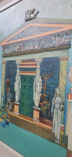 Unique et Exclusif Peinture-Mosaïque Matériau avec Relief 