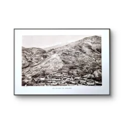 Un village de Soulane, Pyrénées, planche photo imprimée en 1937.