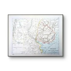 Uruguay, carte d'époque, 1887, Authentique.