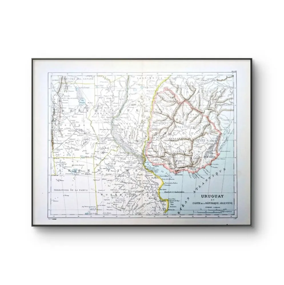 Uruguay, carte d'époque, 1887, Authentique.