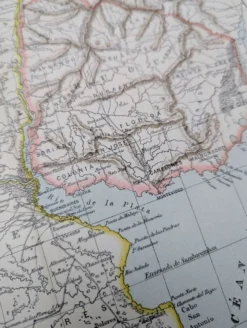 Uruguay, carte d'époque, 1887, Authentique.