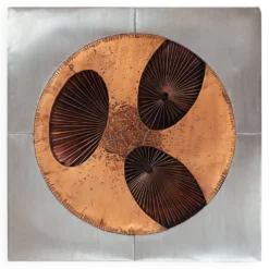Œuvre d'art brutaliste en métal mixte de Sammy Tsui, années 1960