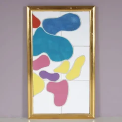 Œuvre d'art en céramique encadrée des années 1990 par Jan Snoeck, Pays-Bas