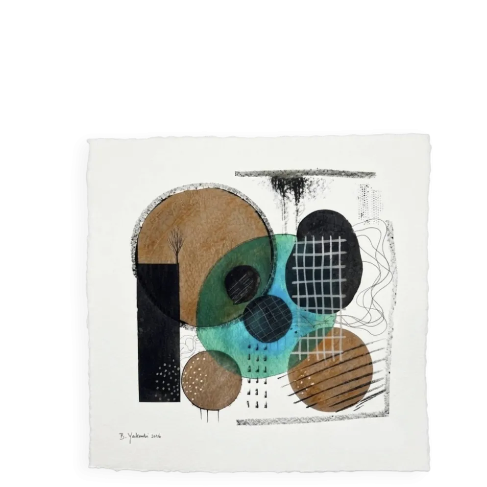 Œuvre originale "Résonance" – Technique mixte sur papier