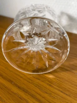 Vase allemand en cristal et forme de cœur