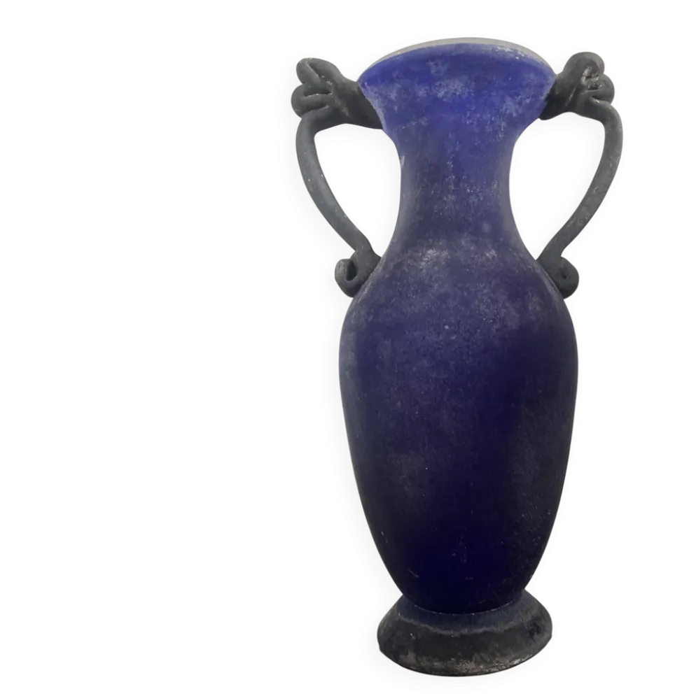 Vase amphore scavo en verre de Murano