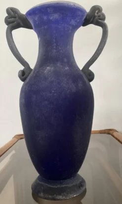 Vase amphore scavo en verre de Murano