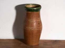 Vase ancien en céramique vernissée – Europe centrale, vers 1920