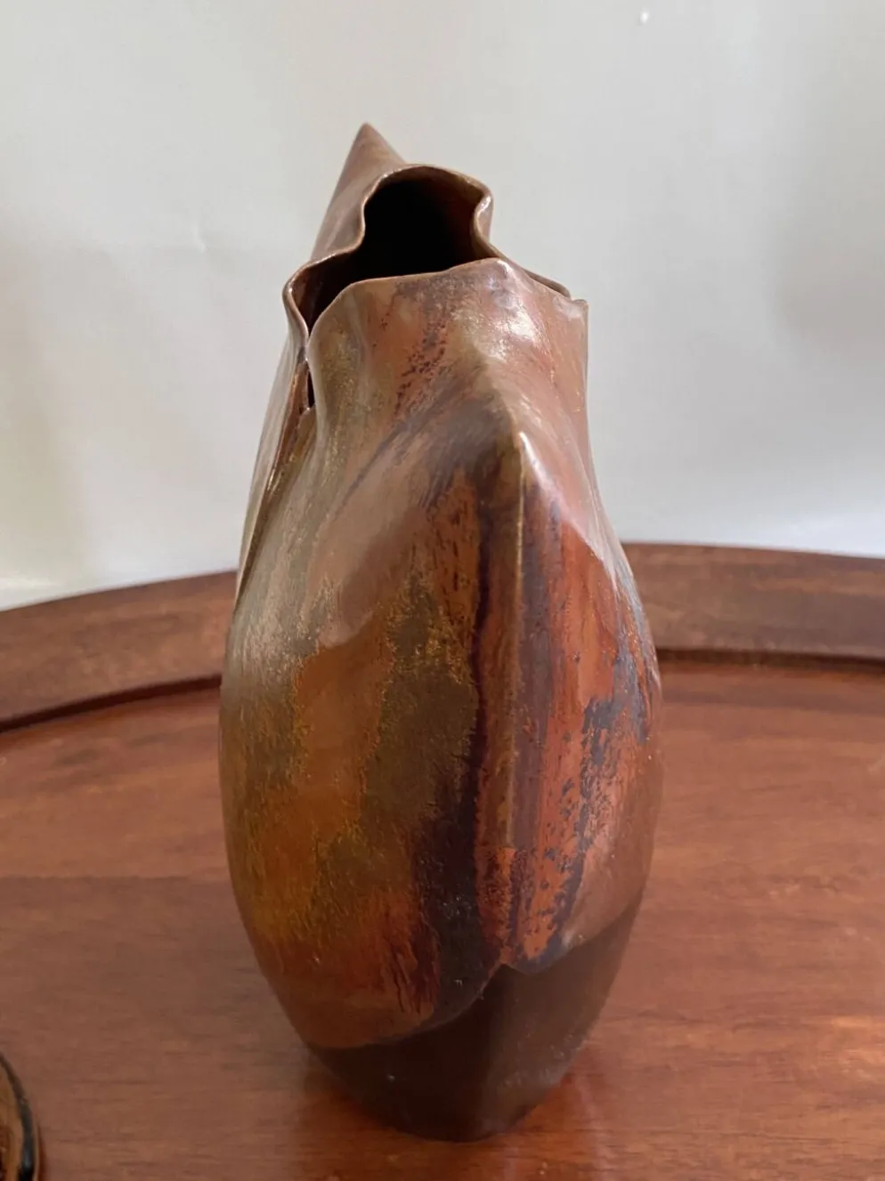 Vase argile émaillée, 20 cm