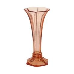 Vase Art Déco Rosaline Rose VSL Luxval Américain 23 cm