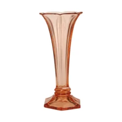 Vase Art Déco Rosaline Rose VSL Luxval Américain 23 cm