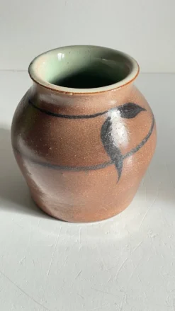 VASE Artisanal Signé Grès VINTAGE