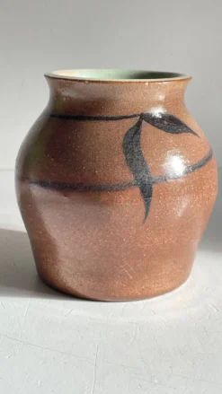 VASE Artisanal Signé Grès VINTAGE