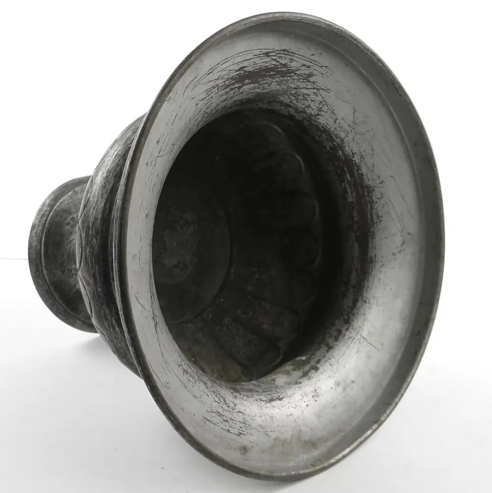 Vase, art nouveau, métal, Pologne, années 1950