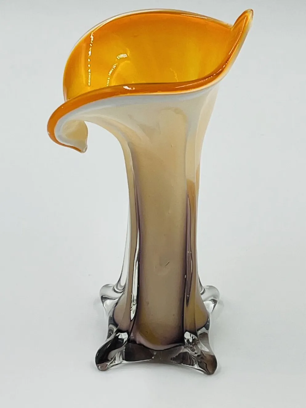 Vase Arum en verre de Murano