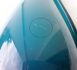 Vase bleu en verre de Murano Fratelli Toso
